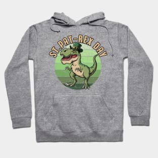 T rex Dinosaur St Pat-Rex Day Funny St Patricks Day Hoodie